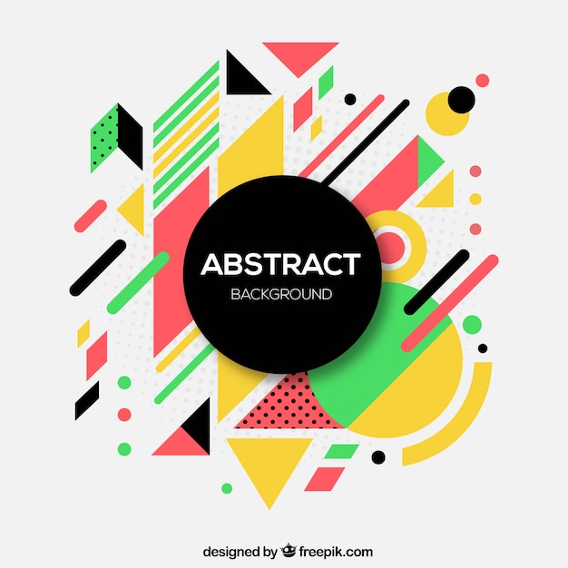 Free vector abstract background with fun style