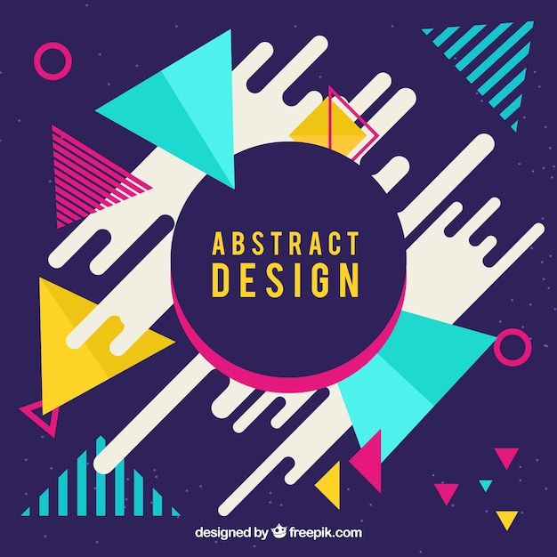 Free vector abstract background with geometric design