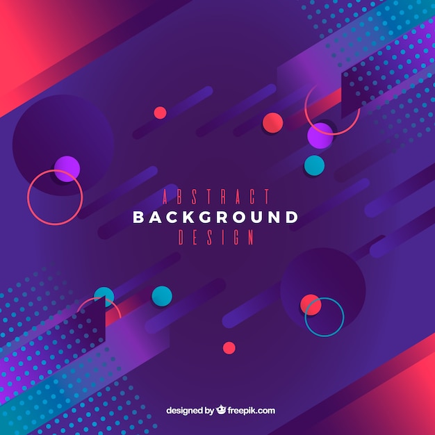 Free vector abstract background with geometric design