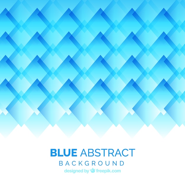 Free vector abstract background with geometric shapes in blue tones