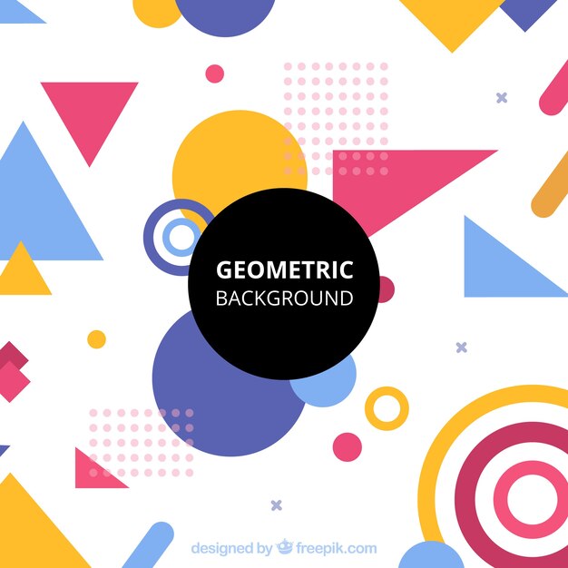 abstract background with geometric shapes