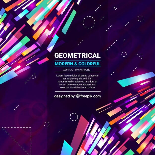 기하학적 형태와 추상적 인 배경