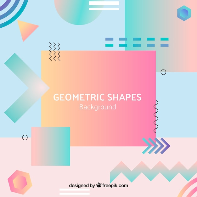 Abstract background with geometric shapes