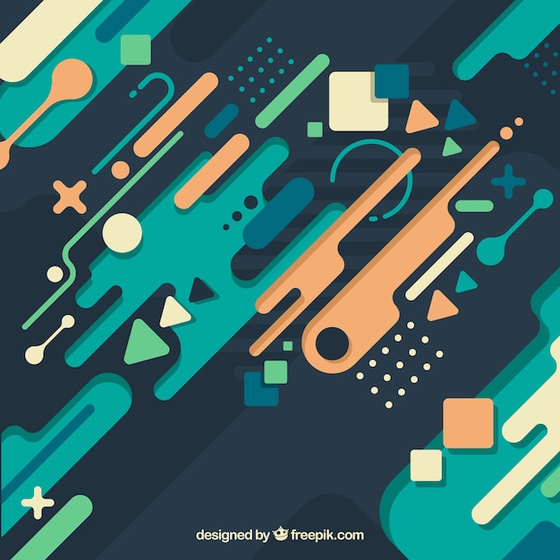 Abstract background with geometric shapes