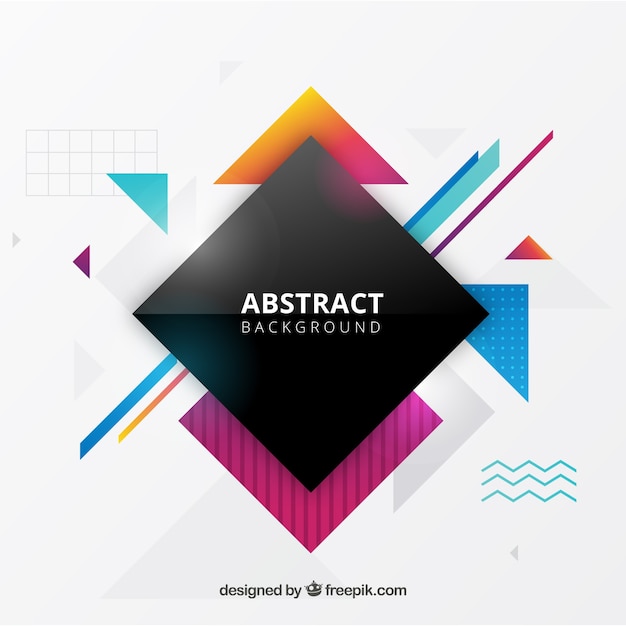 Free vector abstract background with geometric shapes