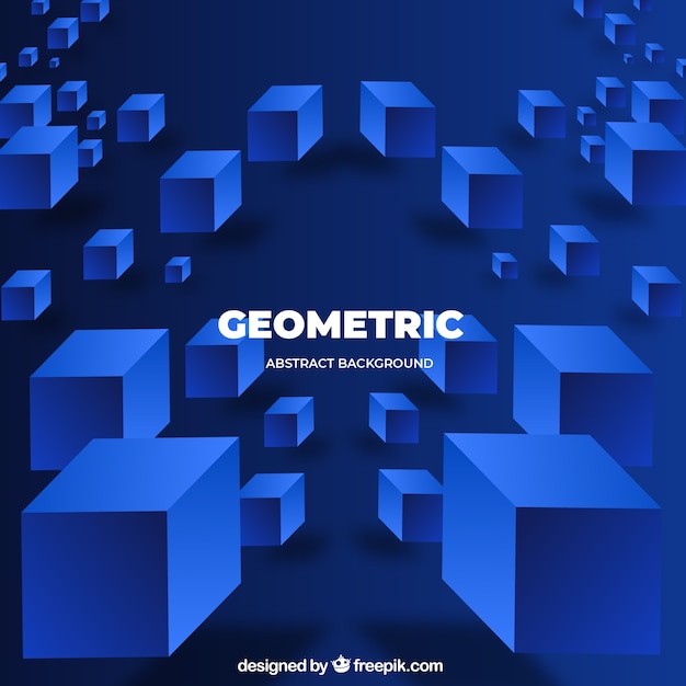 Free vector abstract background with geometric shapes