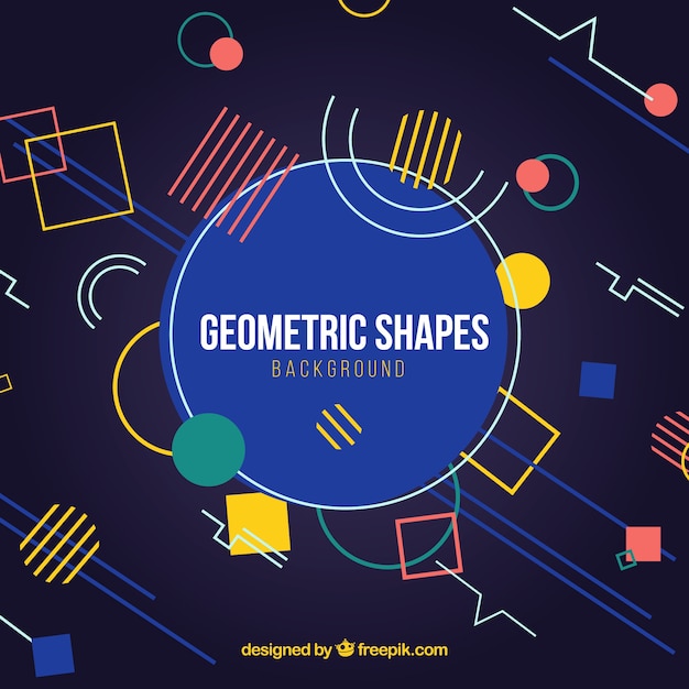 Vettore gratuito sfondo astratto con forme geometriche