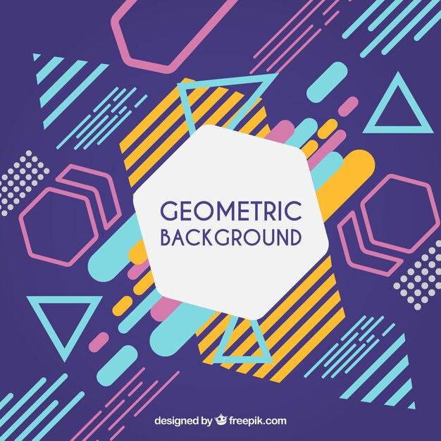 Abstract background with geometric shapes