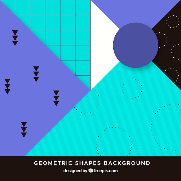 Free vector abstract background with geometric shapes