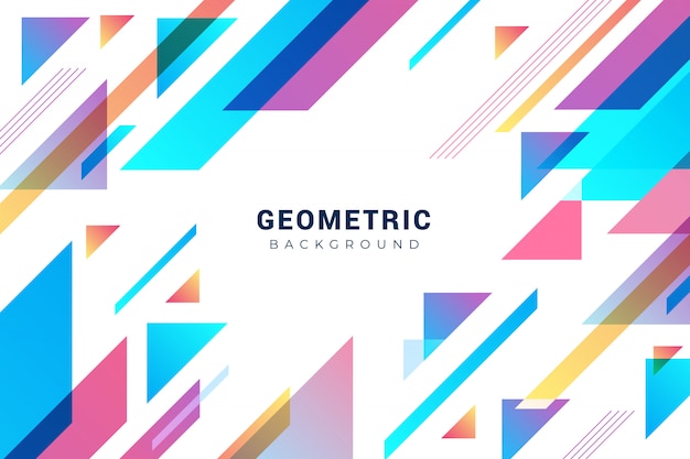 Бесплатное векторное изображение Абстрактный фон с геометрическими фигурами