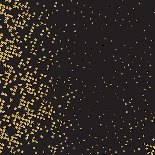 Free vector abstract background with gold star confetti