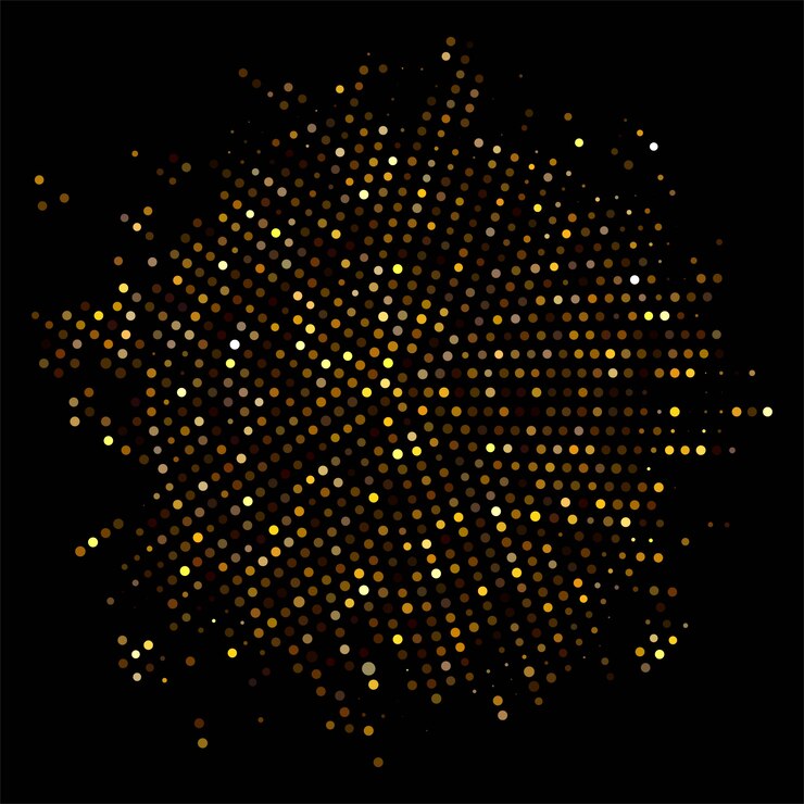 Free Vector abstract background with golden glitters design