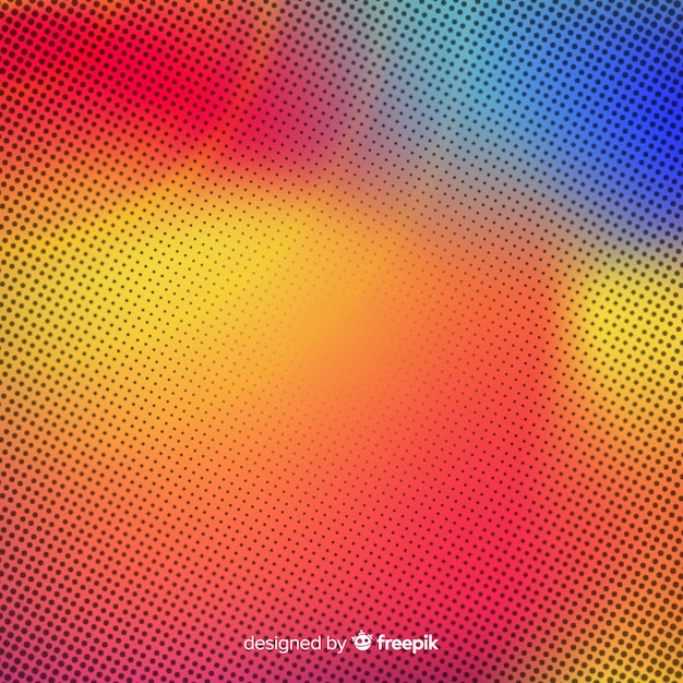 Free vector abstract background with gradient halftone effect