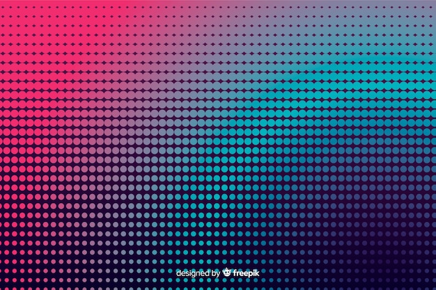 Abstract background with gradient halftone effect