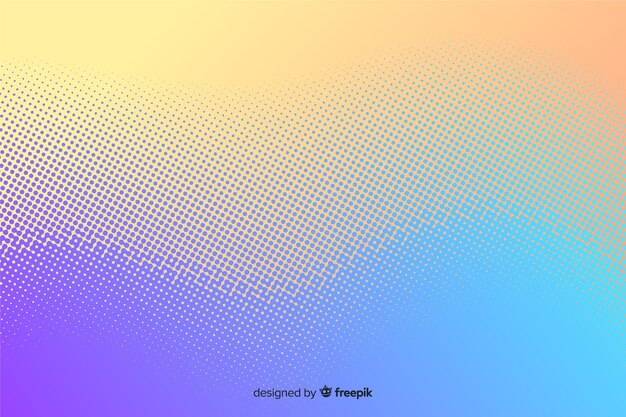 Abstract background with gradient halftone effect