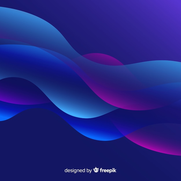 Free vector abstract background with gradient shapes