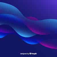Бесплатное векторное изображение Абстрактный фон с градиентными формами