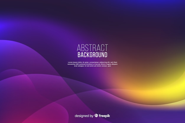 Free vector abstract background with gradient shapes