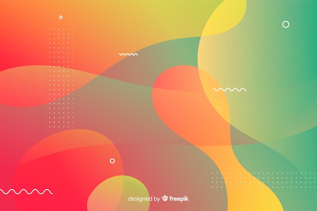 Abstract background with gradient shapes