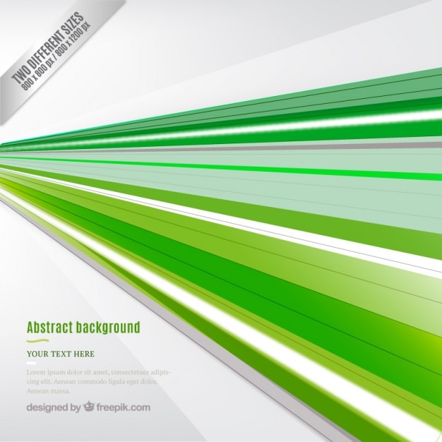 Бесплатное векторное изображение Абстрактный фон с зелеными полосами