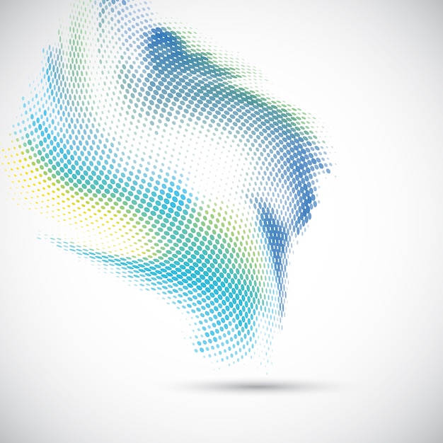 abstract background with a halftone dots design