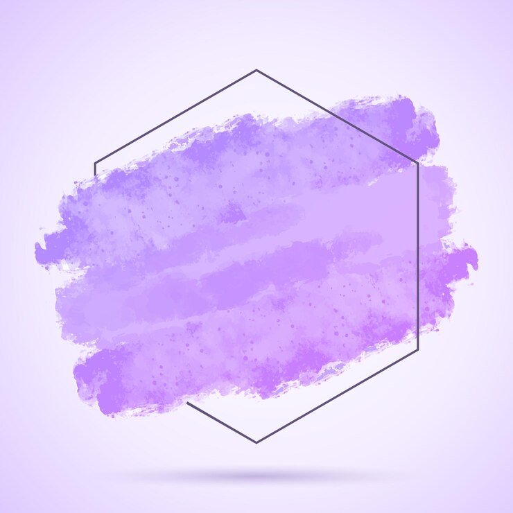 Free Vector abstract background with hand painted grunge stroke and hexagonal frame