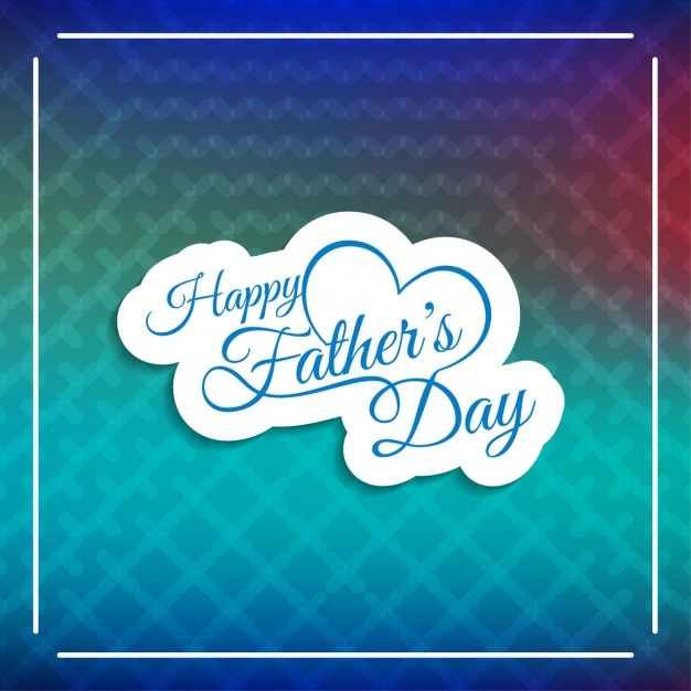 Abstract background with happy father's day label