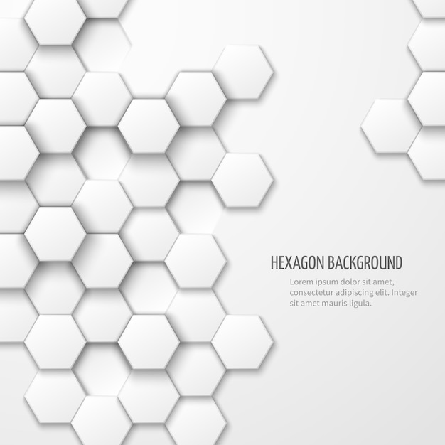 Free vector abstract background with hexagon elements. business geometric background