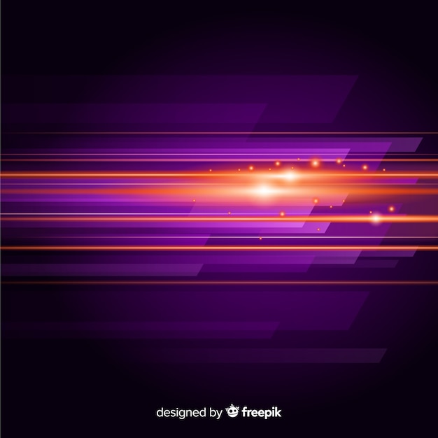 Free vector abstract background with horizontal light movement