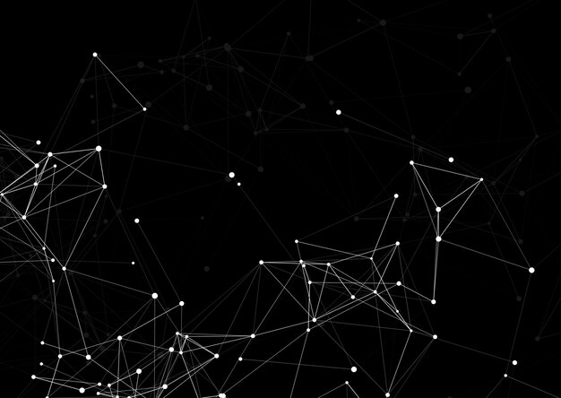 낮은 폴리 신경총 디자인의 추상 배경