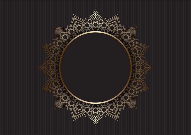 Abstract background with a luxury gold mandala design