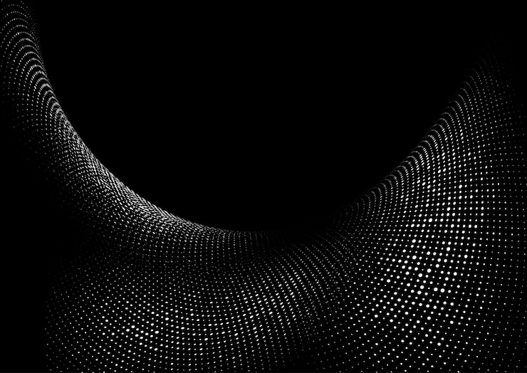 Free Vector abstract background with a modern halftone dots design