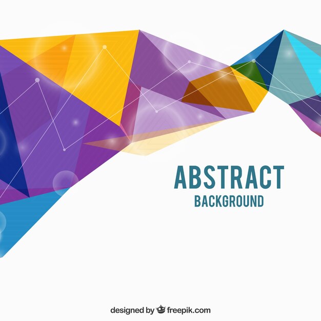 Abstract background with modern triangles