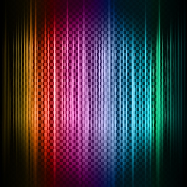 Abstract background with neon lines