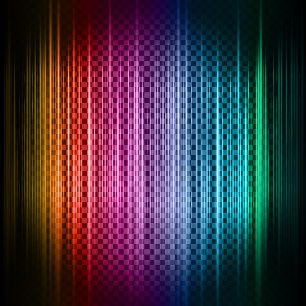 Abstract background with neon lines