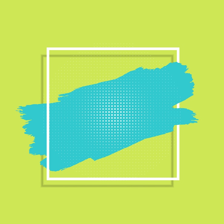 Free Vector abstract background with paint stroke and white frame 
