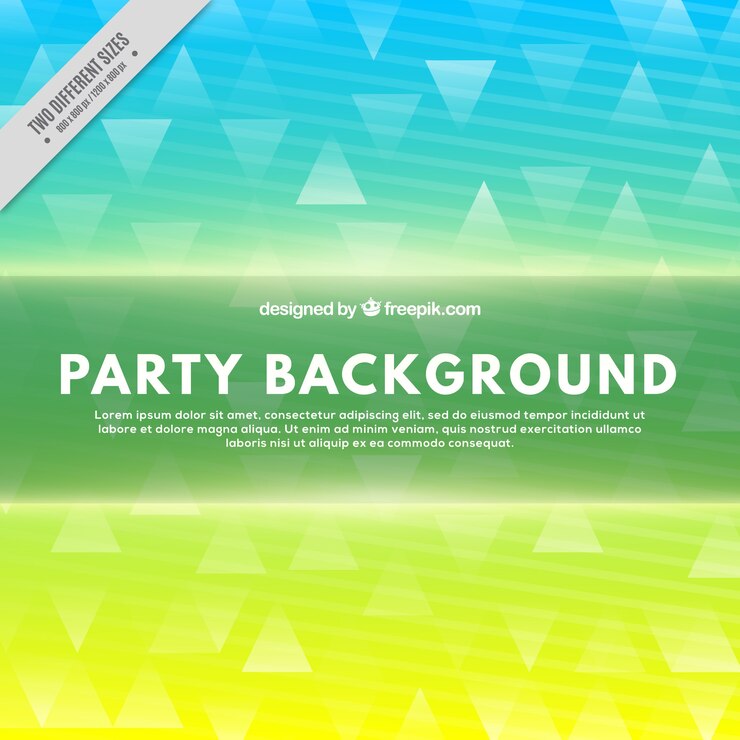 無料Vector パーティの三角形との抽象的な背景