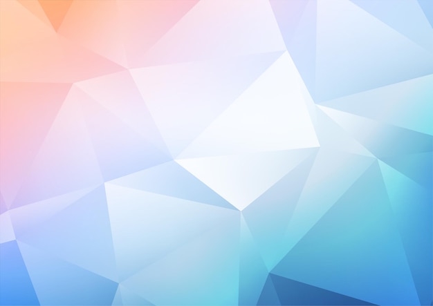 Free vector abstract background with a pastel low poly design