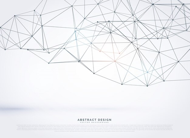 abstract background with a polygonal mesh