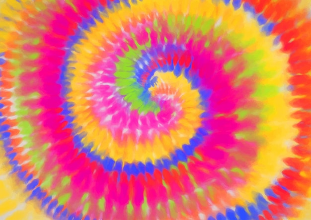 Vettore gratuito sfondo astratto con un design tie dye color arcobaleno