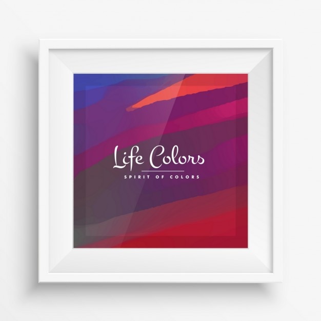 Free Vector abstract background with realistic frame