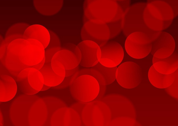 Abstract background with a red bokeh lights design
