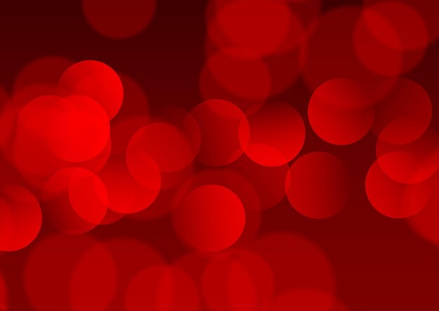 Abstract background with a red bokeh lights design