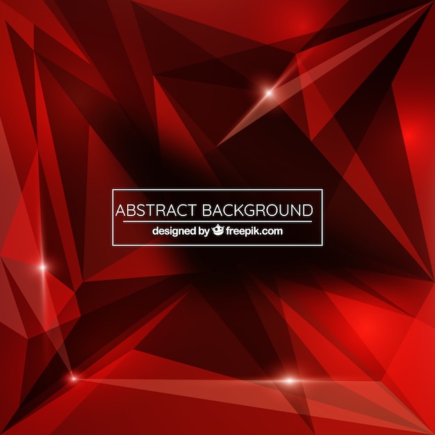 Free vector abstract background with red geometry