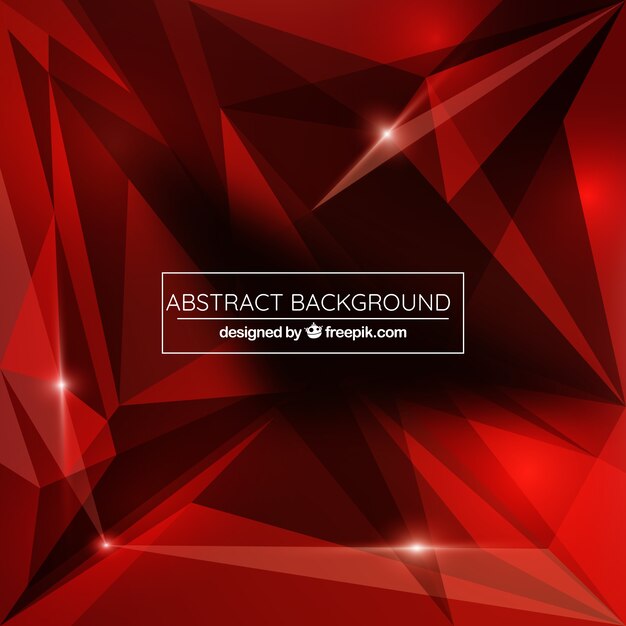 Abstract background with red geometry