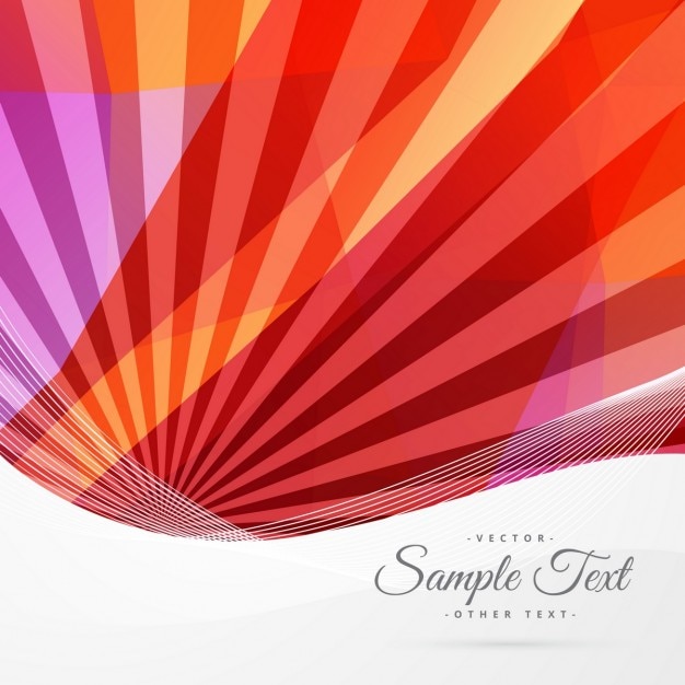 Free vector abstract background with red rays