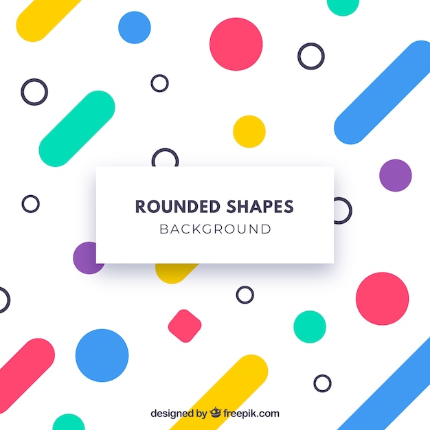 Abstract background with rounded shapes