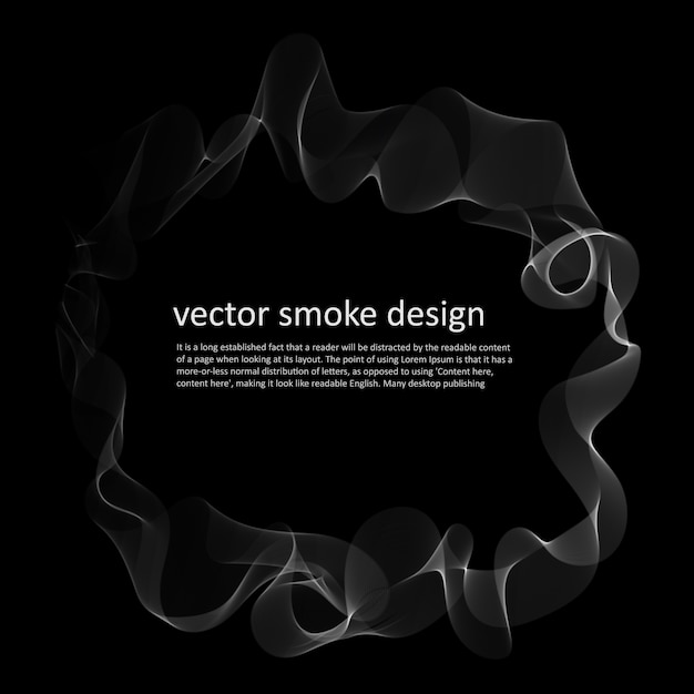 Free vector abstract background with smoke