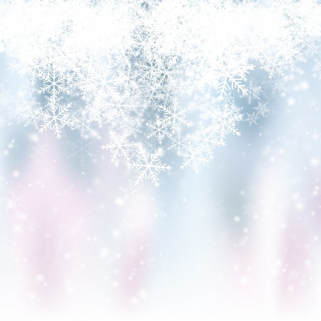 Free vector abstract background with snowflakes