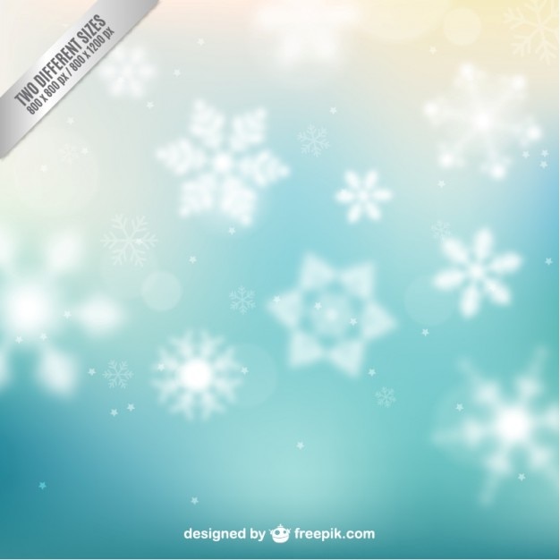 Free vector abstract background with snowflakes